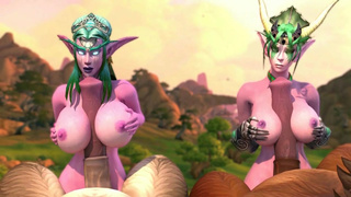 Изера и Тиранда: порно Warcraft